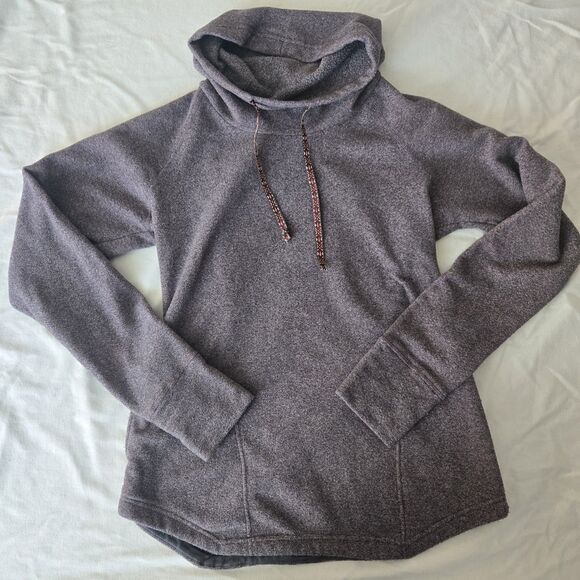 Sherpa Adventure Gear Heathered Brown Cowl Neck Hoodie – S – Made in Nepal –... - Picture 1 of 10